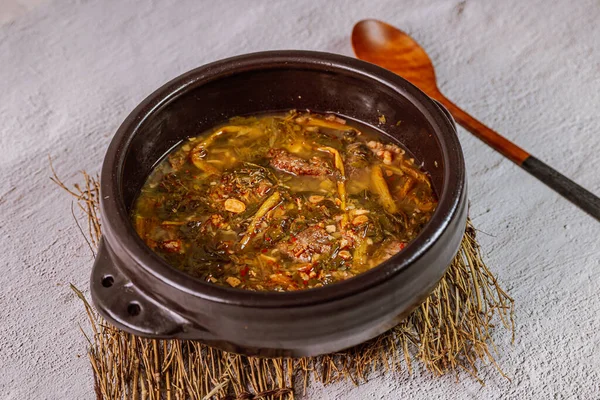 Sagolugeojigalbitang Korean Style Napa Cabbage Short Rib Soup — Stock fotografie