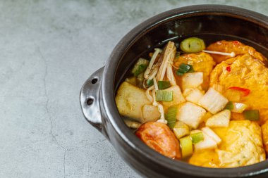 Eomuk tang, Korean style fish cake soup food
