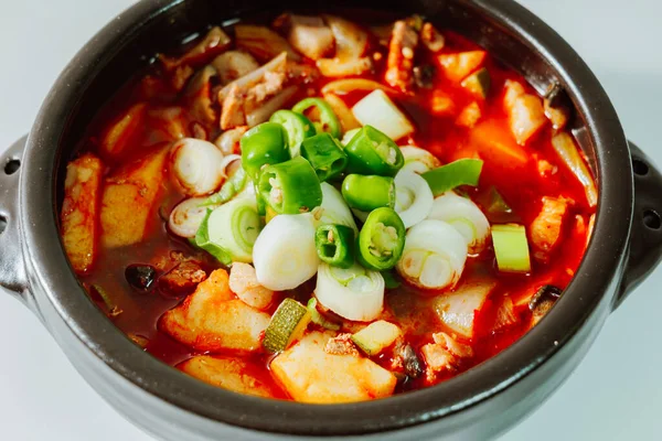 Deliciosa Cozinha Ensopado Porco Coreano — Fotografia de Stock
