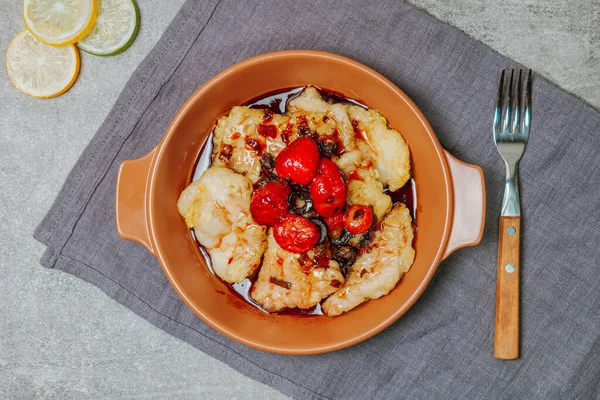 Guobaorou, Çin yemeği Çıtır Tatlı ve Ekşi Domuz