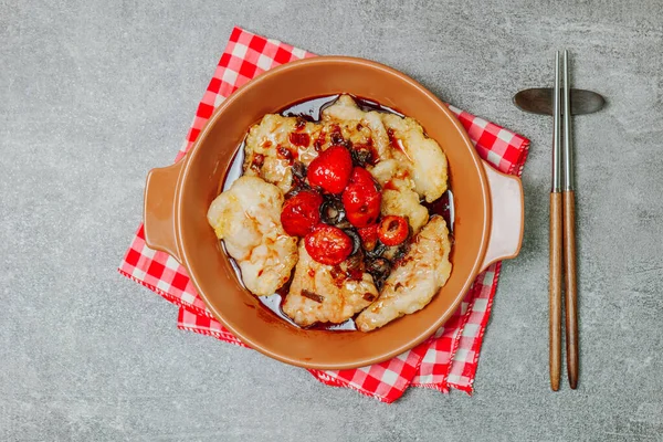 Guobaorou, Çin yemeği Çıtır Tatlı ve Ekşi Domuz