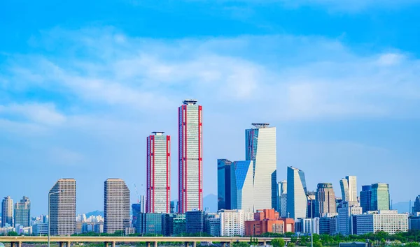 Stadsbilden Yeouido Seoul Dagen — Stockfoto