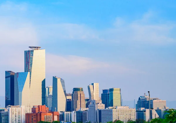 Stadsbilden Yeouido Seoul Dagen — Stockfoto