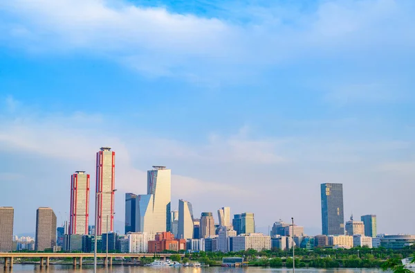 Cityscape View Yeouido Seoul Day Time — 스톡 사진