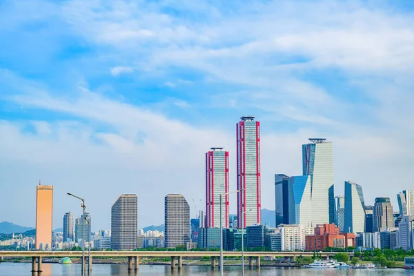 Stadsbilden Yeouido Seoul Dagen — Stockfoto