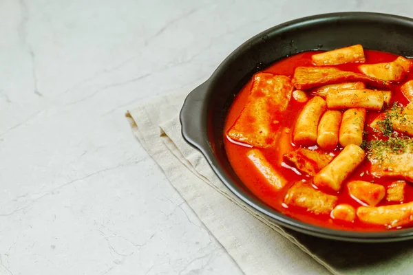 Kue Nasi Stir Goreng Korea Tteokbokki — Stok Foto