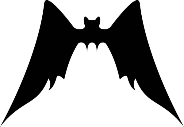 Arte Ilustración Vector Murciélago Negro Adecuado Para Halloween — Archivo Imágenes Vectoriales