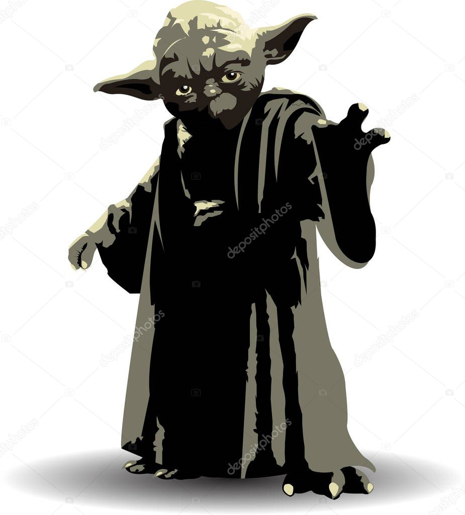 Art & Illustration Yoda which is a fictional character in the Star Wars universe. eps