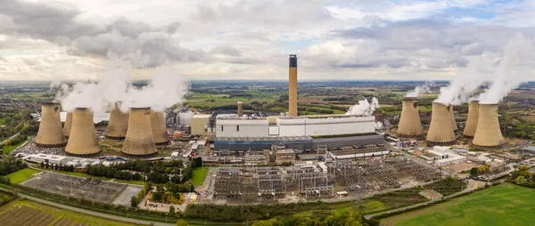 Drax Power Station Yorkshire Reino Unido Noviembre 2021 Una Vista — Foto de Stock