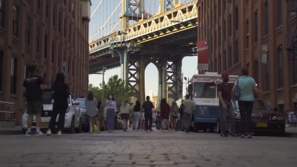 New York City Brooklyn Dumbo Area — Stockvideo