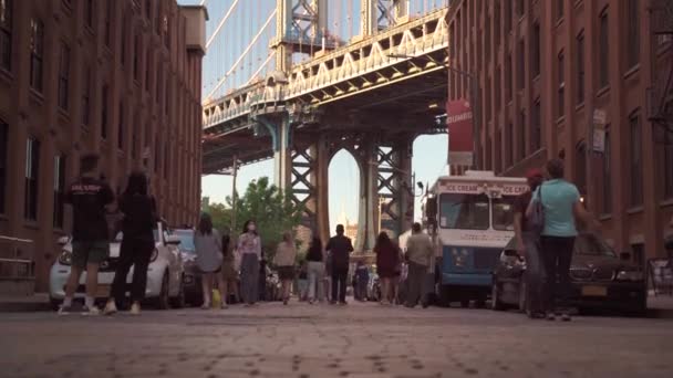 New York City Brooklyn Dumbo Area — Stockvideo