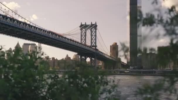 Skyline von New York City Manhattan — Stockvideo