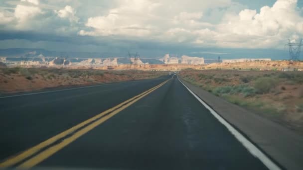 La route panoramique vers Monument Valley, Arizona — Video