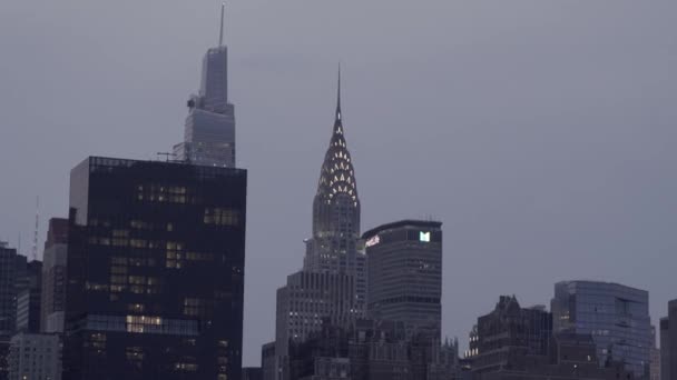 Небо над Нью-Йорком — стоковое видео