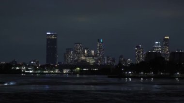 gece, new York'un Manhattan skyline