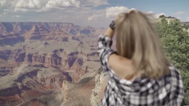 Wanderer im Grand Canyon — Stockvideo