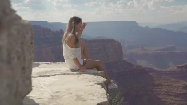 Pieszych w Grand Canyon — Wideo stockowe