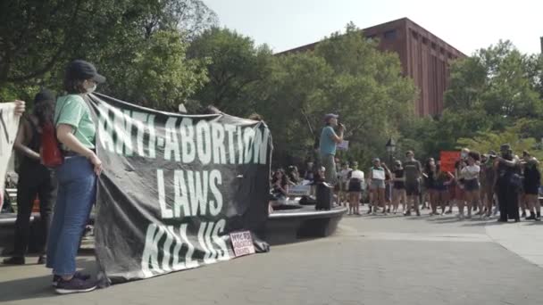 Huelga en Nueva York — Vídeos de Stock