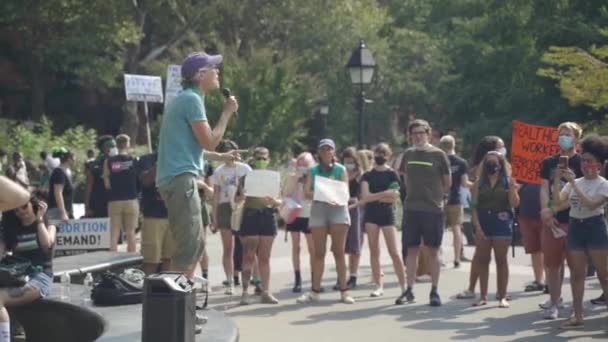 Strike in New York — Stock Video