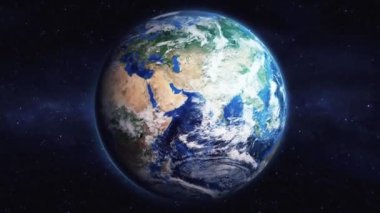 Dünyanın uzaydan şehire yakınlaşması. Üç boyutlu animasyon. Zhongshan şehrini yakınlaştır. Video görüntülerini stokla. NASA 'dan 4K Görüntü