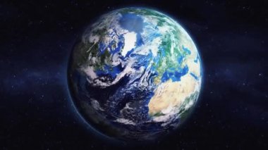 Dünyanın uzaydan şehire yakınlaşması. Üç boyutlu animasyon. Phoenix şehrini yakınlaştır. Video görüntülerini stokla. NASA 'dan 4K Görüntü