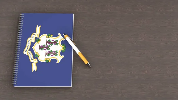Notebook Flag Connecticut Lying Pen — Photo