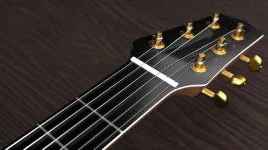 Tellerin arasındaki gitarda Sırbistan bayrağı olan Bitcoin