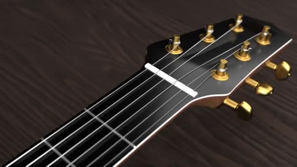 Bitcoin Flagą Tadżykistanu Gitarze Między Strunami — Wideo stockowe