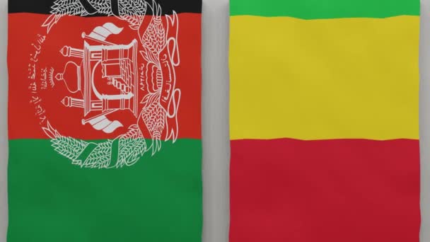 Afghanistan Mali Jeu Échecs Concept Relations Politiques Entre Les Pays — Video