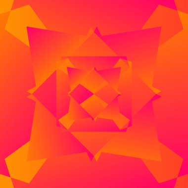 Renkli geometrik desen. Parlak çokgenli çok renkli soyutlama. Basit şekil ve şekle sahip en küçük grafik arkaplanı.