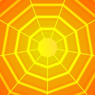 Creative cover with blend gradient and web. Square format. Color button with a geometric blend stroke grid.