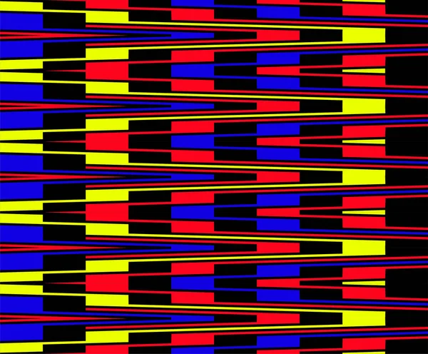 Futuristic Technologic Background Elements Hexagon Multi Colored Striped Seamless Pattern — стоковый вектор