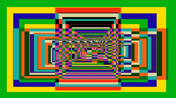 Fondo Óptico Fallido Textura Ruidosa Digital Daño Píxeles Multicolores — Archivo Imágenes Vectoriales