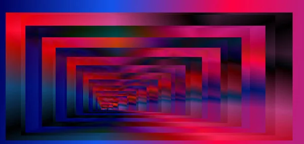 Optical Background Striped Rectangles Color Spectrum Gradient Deep Immersion Space — Stockvektor