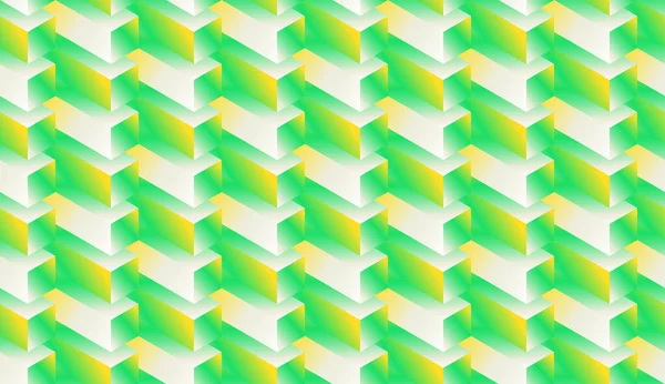Isometric Seamless Pattern Volume Realistic Texture Color Gradient Background Geometric — стоковый вектор
