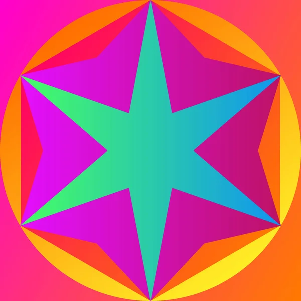 Modèle Géométrique Couleur Abstraction Gradient Multicolore Avec Polygone Lumineux Fond — Image vectorielle