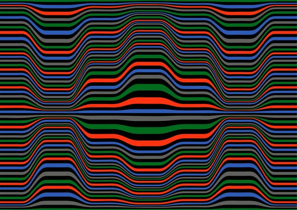 Color Striped Waves — 图库矢量图片