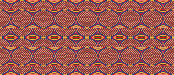 Color Seamless Pattern Hypnotic Trance Texture Abstract Multicolored Striped Background —  Vetores de Stock