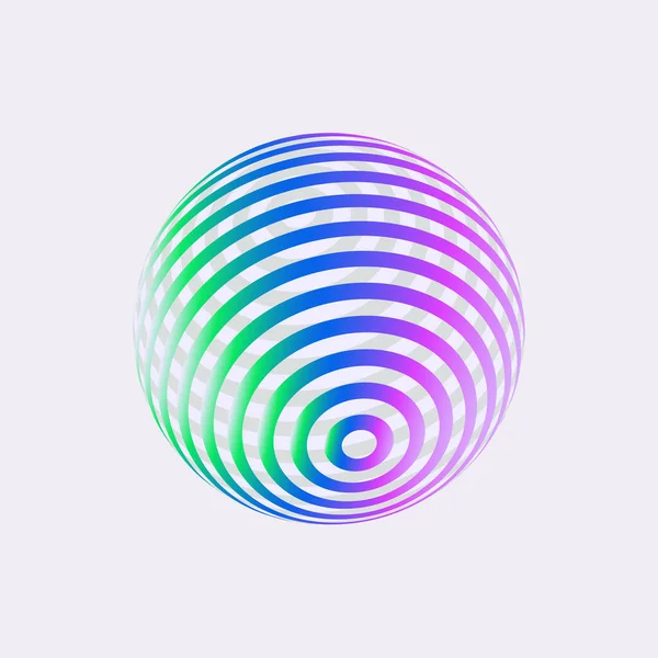 Conception Logo Couleur Concept Abstrait Icône Globe Dimensionnel Coloré Terre — Image vectorielle