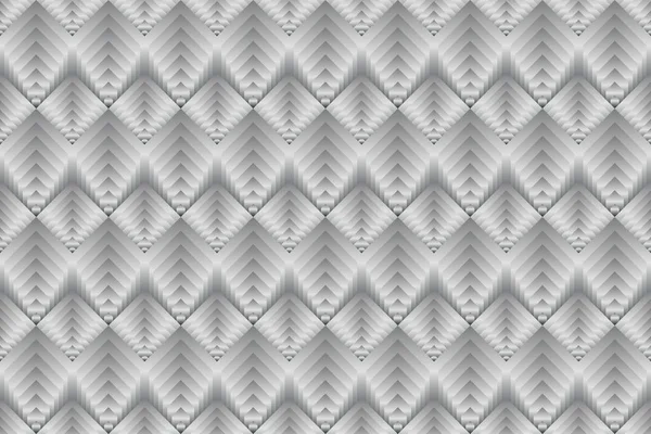 Vector Naadloos Patroon Met Kleurloze Gradiënt Lijnen Monochrome Weegschalen Van — Stockvector