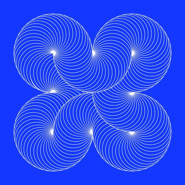 Infinity Symbol Interlaced Circles Impossible Shape Stroked Lines Color Background — 图库矢量图片
