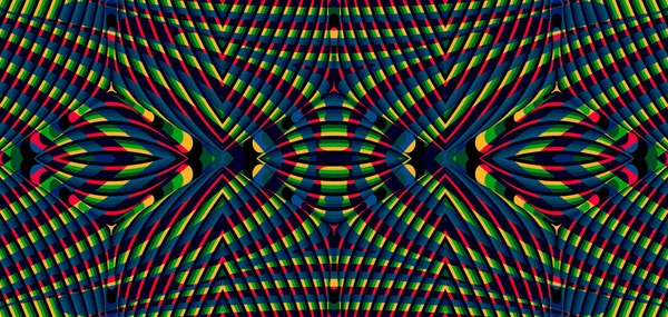 Χρώμα Αδιάλειπτη Μοτίβο Υπνωτική Υφή Trance Πολύχρωμο Προβληματικό Φόντο Τέχνη — Διανυσματικό Αρχείο