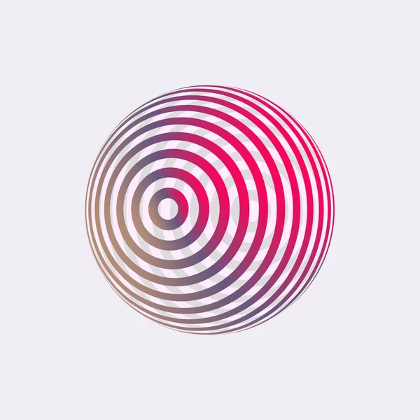 Diseño Del Logotipo Color Concepto Abstracto Del Icono Globo Dimensional — Archivo Imágenes Vectoriales