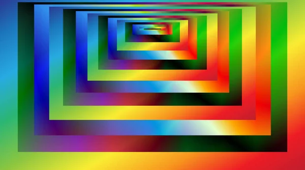 Optické Pozadí Pruhovanými Obdélníky Gradient Barevného Spektra Hluboké Ponoření Vesmírný — Stockový vektor
