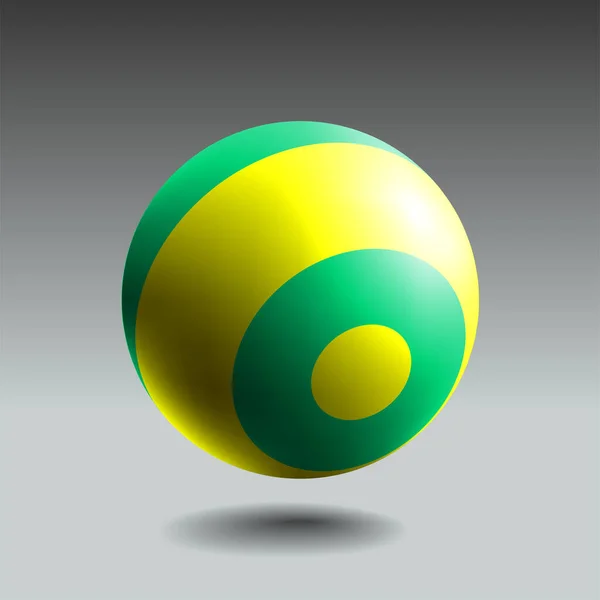 色彩斑斓的球体 光影逼真 3D矢量物体摘要 — 图库矢量图片