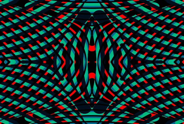 Farbnahtloses Muster Mit Hypnotischer Trance Textur Bunt Glitzernder Hintergrund Art — Stockvektor