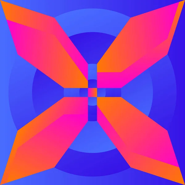 Color Geometric Pattern Multicolored Gradient Abstraction Bright Polygon Minimal Graphic — стоковый вектор