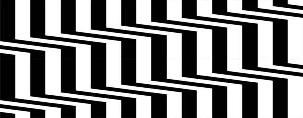 六角形の要素による未来的な技術的背景 黒い白い縞模様のシームレスなパターン オペラ芸術 光学的幻想 ベクターテクスチャ — ストックベクタ