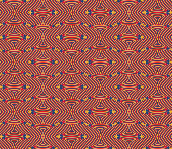 Color Seamless Pattern Hypnotic Trance Texture Abstract Multicolored Striped Background —  Vetores de Stock