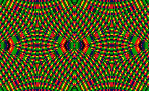 Kleur Naadloos Patroon Met Hypnotiserende Trance Textuur Veelkleurige Glitched Achtergrond — Stockvector
